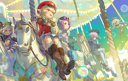 动漫 女孩 原神 齐齐 兽耳 派蒙 瑶瑶  电脑壁纸 8K壁纸