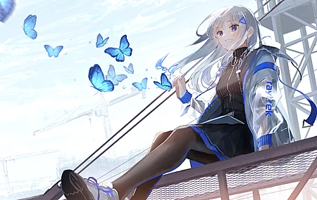 原创 人物 小鱼 动漫 女孩 蝴蝶 明日方舟 电脑壁纸 4K壁纸