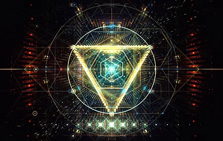 抽象 AI艺术 三角形  电脑壁纸 4K壁纸