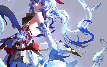 原神 动漫 女孩 银发 御姐 游戏 电脑壁纸 4K壁纸