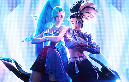 阿卡利 英雄联盟 女子 LOL  AI艺术 游戏  电脑壁纸 4K壁纸