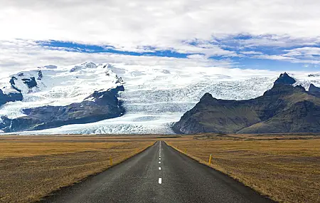 自然 雪 山脉 道路 冰 平原 田野 沥青 冰川  电脑壁纸 4K壁纸