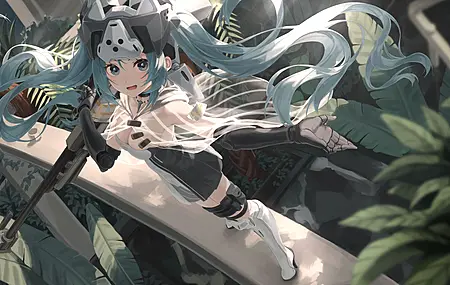 蕾乐艺 动漫 动漫女孩 少女前线 武器 双尾   电脑壁纸 4K壁纸