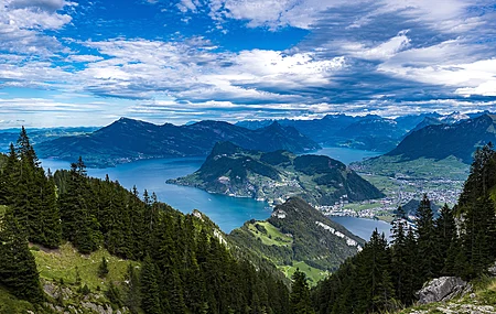 瑞士 山脉 自然 全景 风景  电脑壁纸 4K壁纸