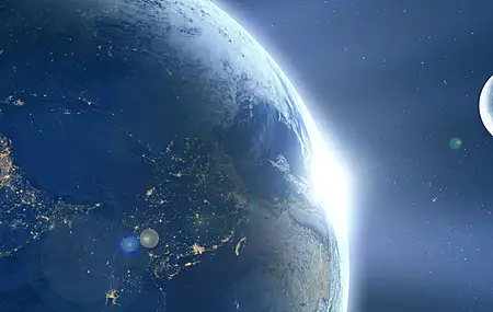 太空 月球 地球 恒星  电脑壁纸 4K壁纸