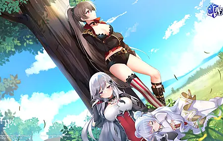  深色头发 马尾辫 长发 动漫 动漫女孩 蔚蓝档案 短裤 萝莉 银发  电脑壁纸 4K壁纸