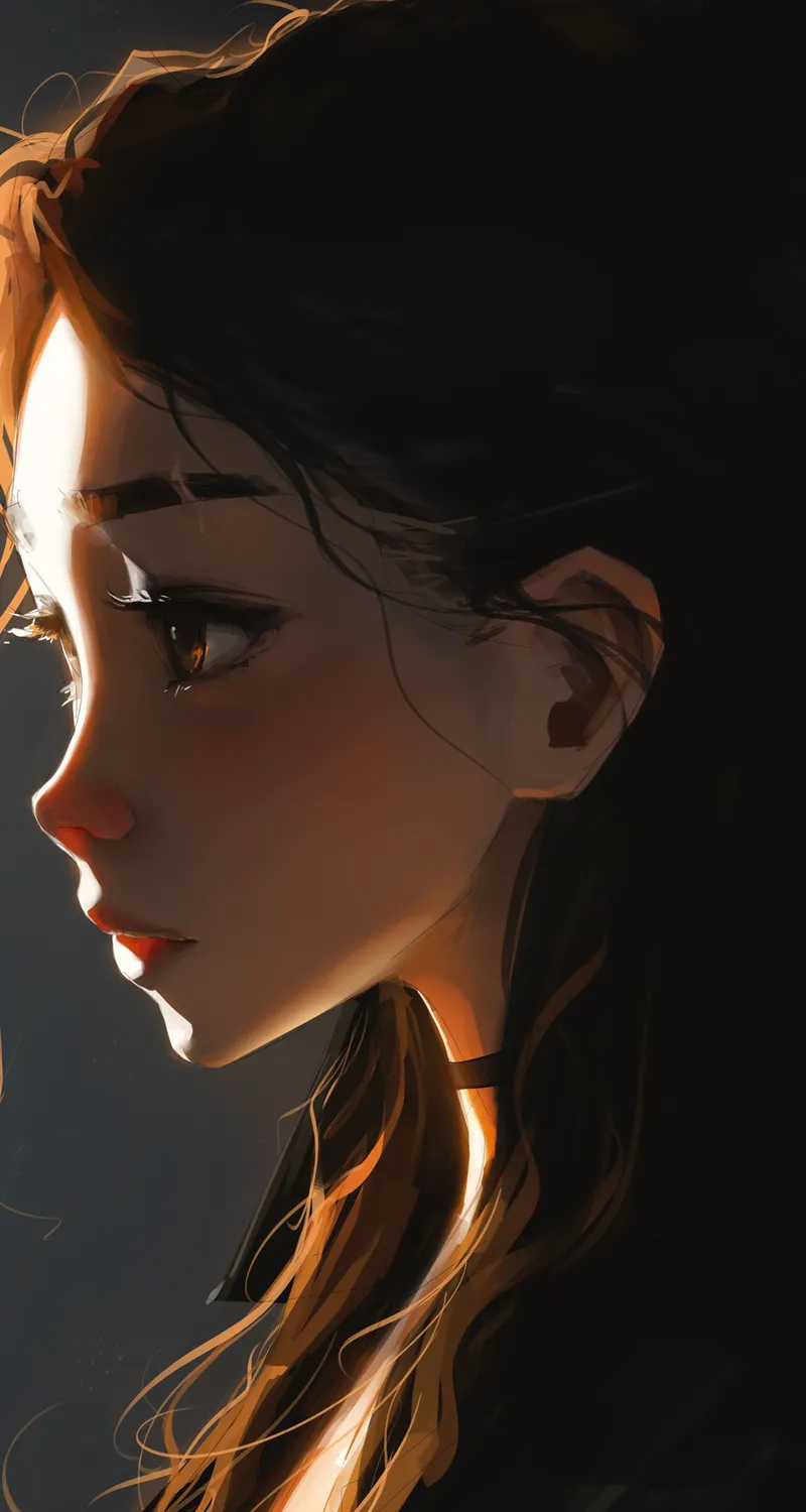 女性 深色头发 自然 光 简单背景 棕色眼睛  手机壁纸 4K壁纸