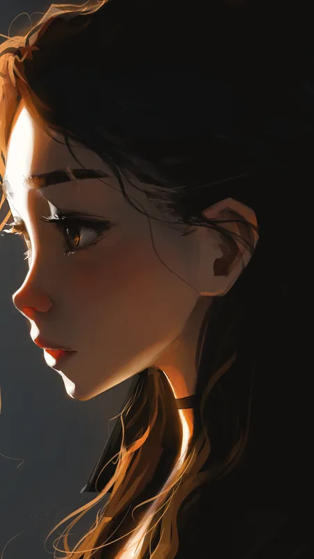 女性 深色头发 自然 光 简单背景 棕色眼睛  手机壁纸 4K壁纸