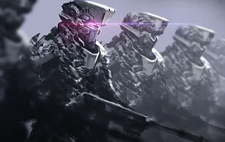 士兵 未来 赛博朋克 科幻 战斗 机甲 游戏 电脑壁纸 4K壁纸