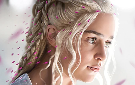  权力的游戏 AI艺术 电影 明星 龙妈  电脑壁纸 4K壁纸