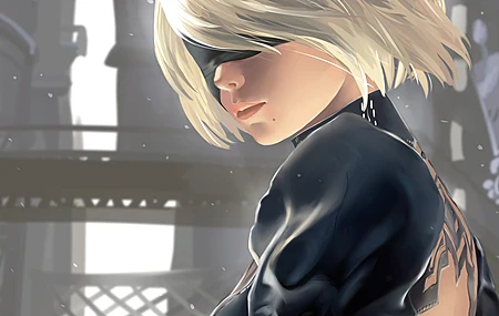 尼尔 机械纪元 游戏 角色 立绘 设计 艺术  电脑壁纸 4K壁纸