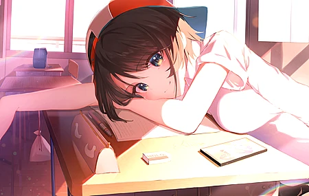  黑发 动漫 动漫女孩 虚拟  电脑壁纸 4K壁纸