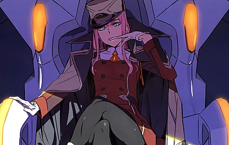 粉色头发 亲爱的在法国 动漫女孩 军装  电脑壁纸 4K壁纸