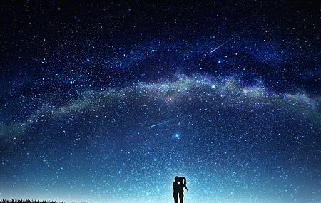 情侣 AI艺术 动画 爱情 浪漫 接吻 幻想艺术 黄昏 灯光 夜晚 夜空 天空   电脑壁纸 4K壁纸