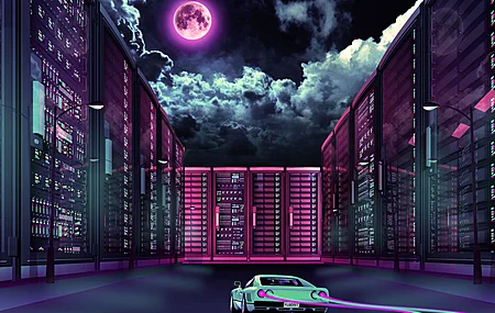 逆波 驾驶 车辆 汽车 未来主义 霓虹灯 法拉利  电脑壁纸 4K壁纸