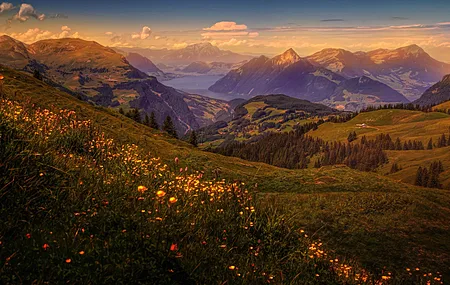 风景 自然 山脉 山脉 阿尔卑斯山  电脑壁纸 4K壁纸