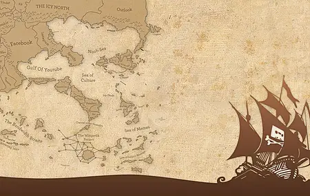 海盗 船 海 地图 幽默 海盗湾 数字艺术  电脑壁纸 4K壁纸