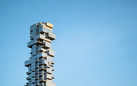 建筑 简单背景、极简主义 抽象 建筑 艺术 设计 蓝色 天空 电脑壁纸 4K壁纸