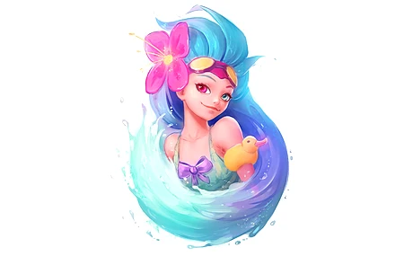 英雄联盟 游戏 简单背景 白色背景 卡通 LOL 可爱 电脑壁纸 4K壁纸