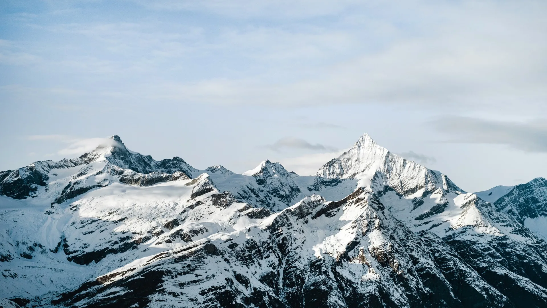 山 雪 自然  山脉 蓝天 寒冷 风景 电脑壁纸 4K壁纸