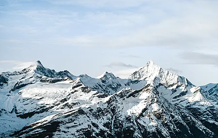 山 雪 自然  山脉 蓝天 寒冷 风景 电脑壁纸 4K壁纸