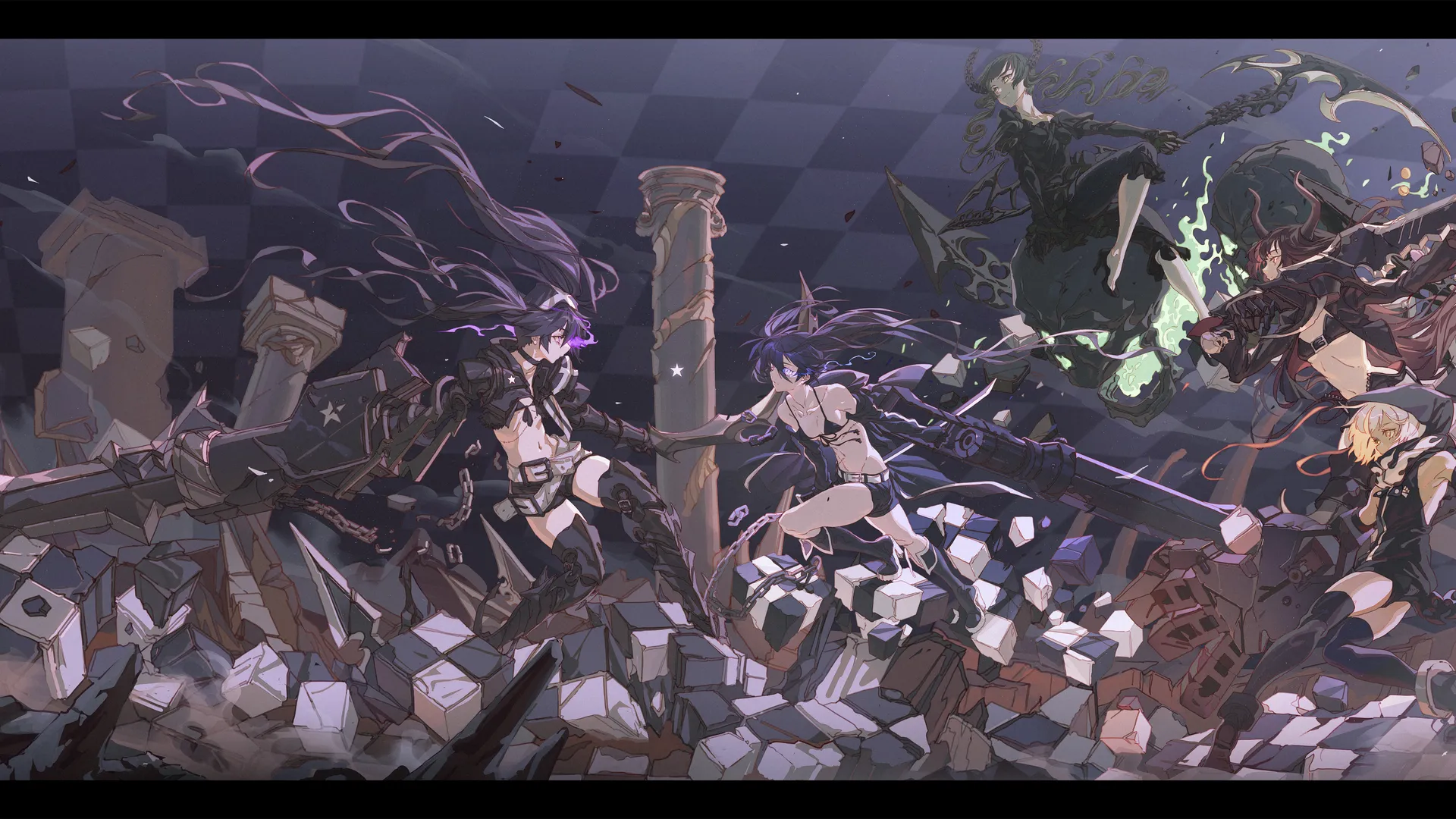 动漫 动漫女孩 数字艺术 艺术品 黑岩射手 明日方舟 暗黑 电脑壁纸 4K壁纸