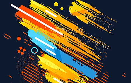 抽象 彩色 条纹 几何图形 黄色  电脑壁纸 4K壁纸