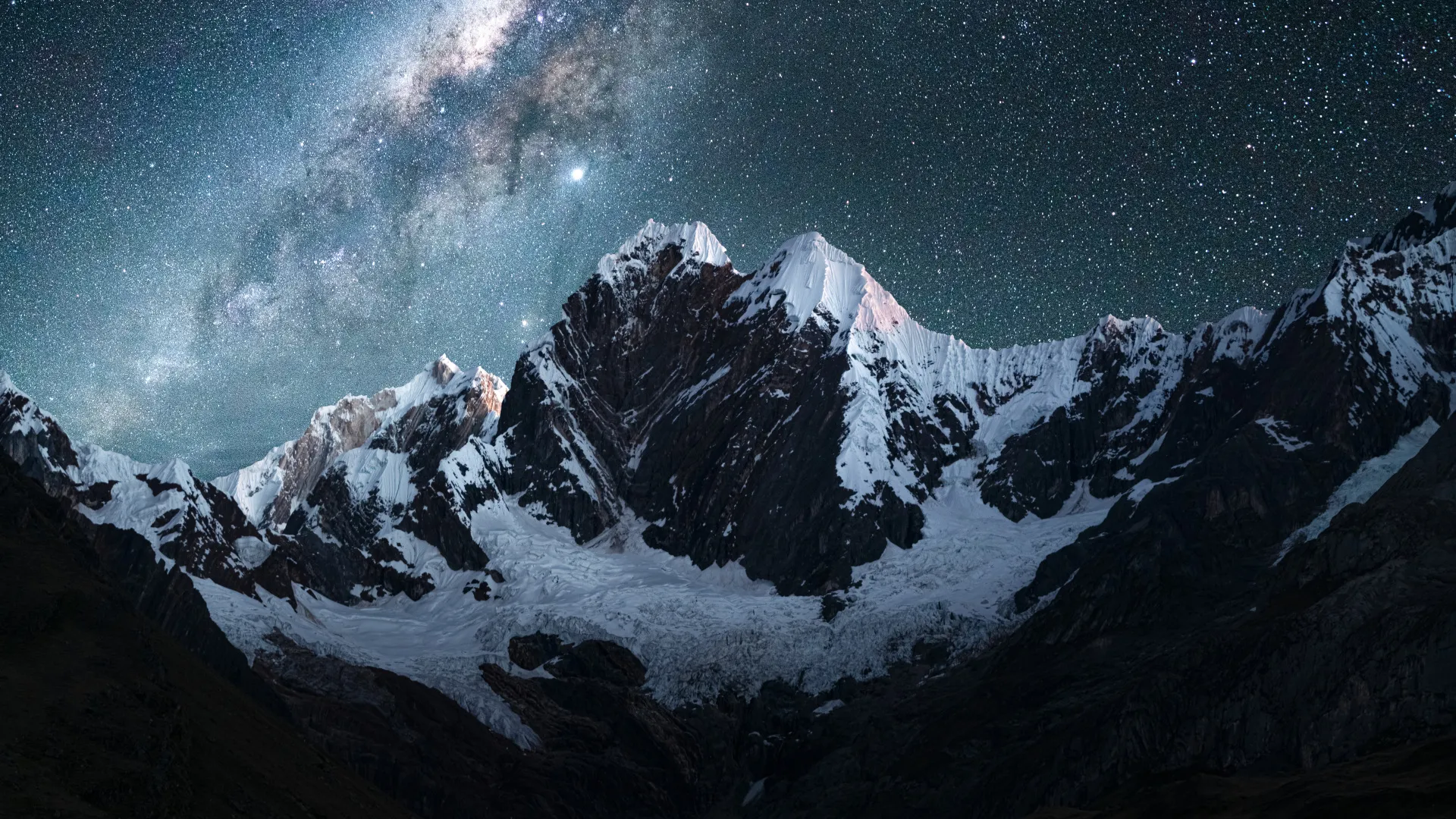 摄影 风景 自然 山脉 夜 雪 星夜 帐篷 星星   手机壁纸 4K壁纸