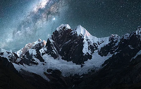 摄影 风景 自然 山脉 夜 雪 星夜 帐篷 星星   手机壁纸 4K壁纸