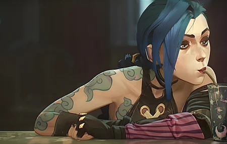 英雄联盟 游戏 角色 双城之战 电视 数字艺术 金克斯 电脑壁纸 8K壁纸