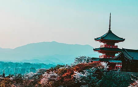 文化 树木 寺庙 色彩缤纷 春天 自然 村庄   电脑壁纸 4K壁纸