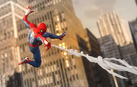 游戏 角色 蜘蛛侠 漫威 漫画 超级英雄 电子游戏 紧身衣 漫威 超级英雄 城市 建筑 艺术 阳光 摩天大楼  电脑壁纸 4K壁纸