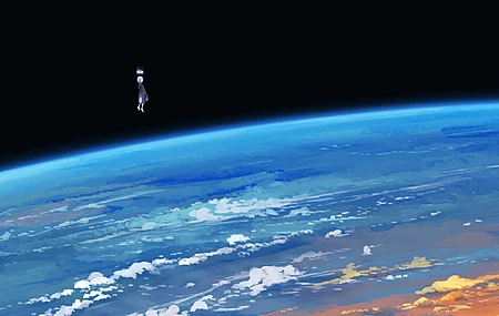 优雅 女性 数字艺术 艺术品 插图 数字绘画 抽象 地球 空间 云  电脑壁纸 4K壁纸