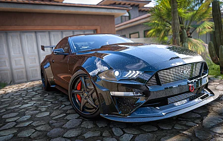 福特 野马 概念车 极限竞速 地平线 游戏 汽车 车辆 赛车 漂移车 车轮  汽车  电脑壁纸 4K壁纸