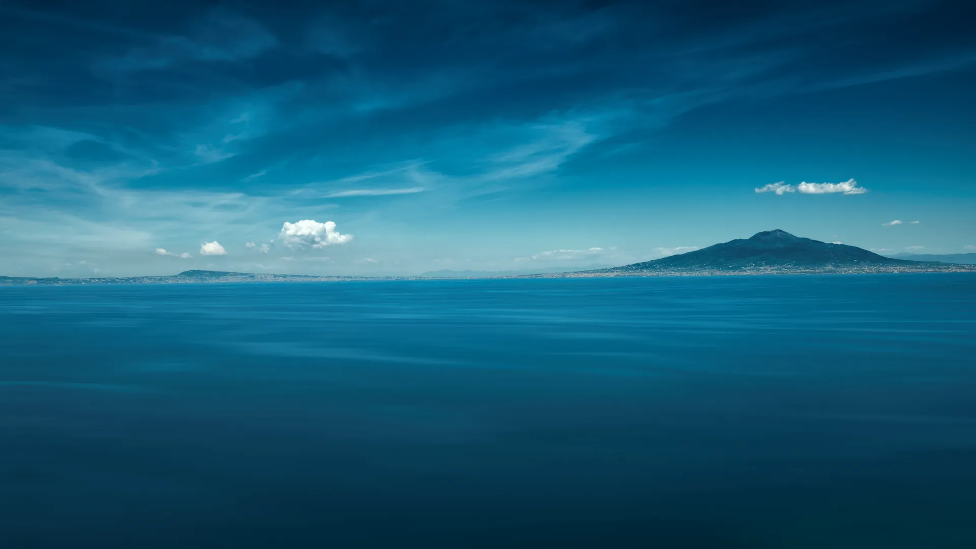 自然 景观 云 天空 山脉 海 水 海岸 远景 地中海 意大利   电脑壁纸 4K壁纸