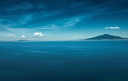 自然 景观 云 天空 山脉 海 水 海岸 远景 地中海 意大利   电脑壁纸 4K壁纸