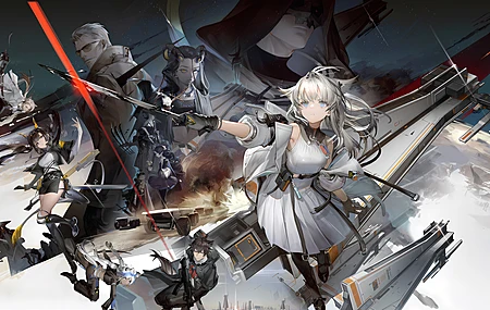 白发 武士 动漫游戏 动漫女孩 剑 兽耳 动漫男孩  电脑壁纸 8K壁纸