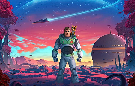 动画 电影 插图 宇航员 卡通 太空 星球 电脑壁纸 4K壁纸