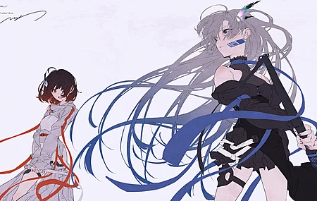 连衣裙 丝带 动漫女孩 8K壁纸