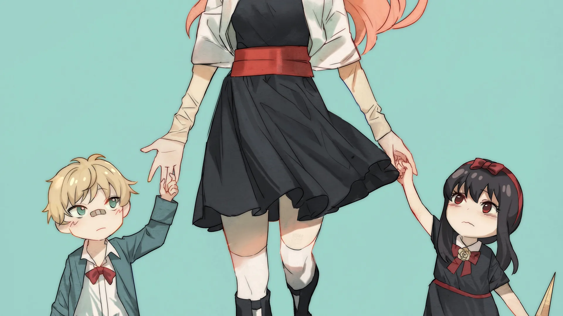  间谍过家家 动漫女孩 动漫 简单背景  手机壁纸 4K壁纸