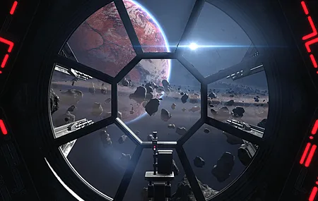 星球大战 流星 宇宙飞船 行星 太空 AI艺术  4K壁纸