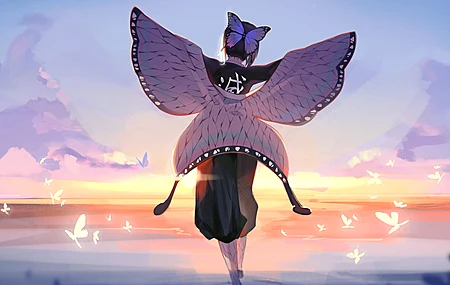 鬼灭 蝶柱 香奈惠 动漫女孩 动漫  4K壁纸