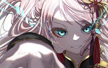 粉色头发  动漫女孩 4K壁纸