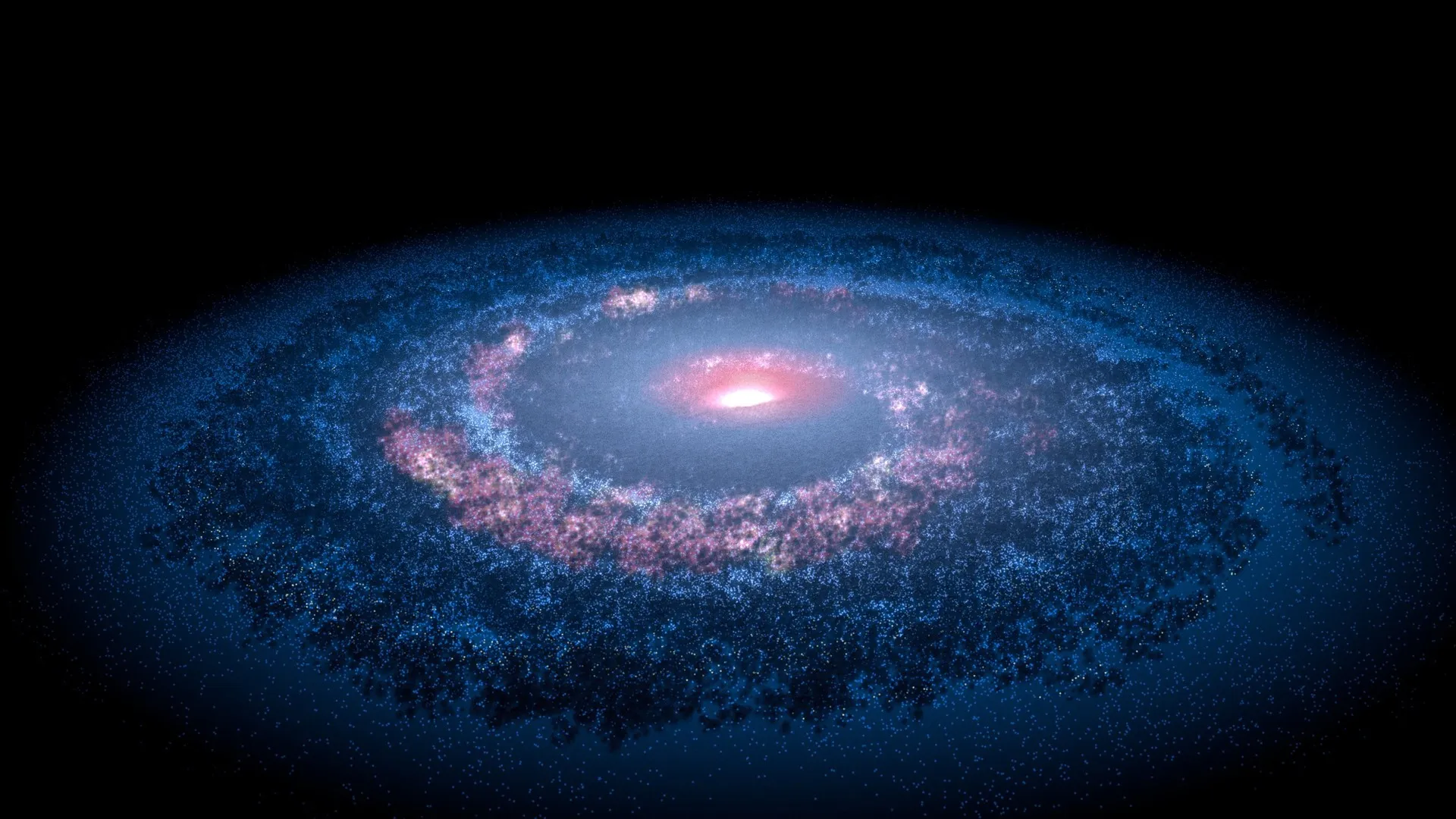 黑色背景 AI艺术 宇宙 空间 银河系 4K壁纸