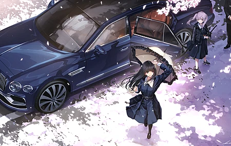 女学生 原创人物 动漫女孩 AI艺术 插图  4K壁纸