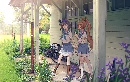 女孩 动漫 动漫女孩 校服 4K壁纸