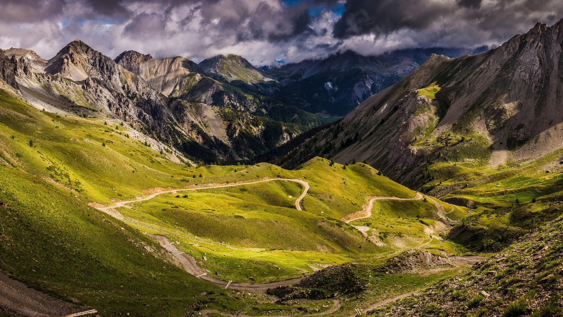 自然 风景 山脉 天空 云 道路  4K壁纸