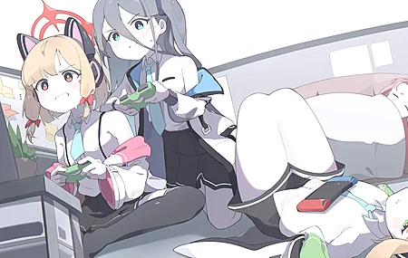 动漫女孩 校服 萝莉 游戏 8K壁纸