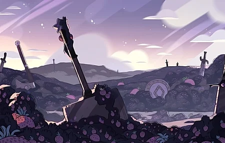 风景 武器 插图 卡通 剑 数字艺术 4K壁纸