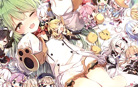 虚拟角色 服装 衣服 动漫 插图 彩色动漫 8K壁纸